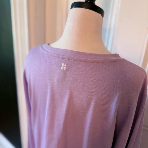 Sweaty Betty Women’s After Class Longline Sweatshirt Purple Medium Organic NWT - Picture 15 of 15